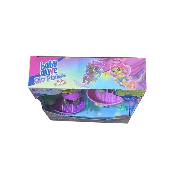 Baby Alive GloPixies Minis Sleepy Twins Baby Dolls, Glo Pixies NIB - Picture 3 of 7